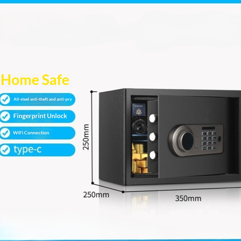 Home Security Box - كلمة المرور الإلكترونية آمنة 25 سم
